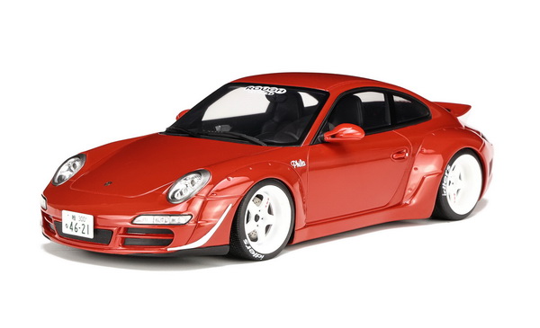 Модель 1:18 Porsche 911 (997) RWB Body Kit 2021 - red