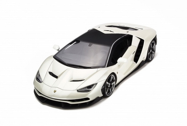 Lamborghini Centenario - pearl white/black roof (L.E.500pcs) GTS18503W Модель 1:18