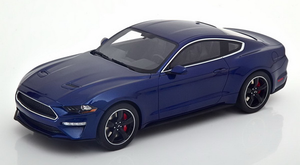 Модель 1:18 Ford Mustang GT Bullit 2019 - Blue