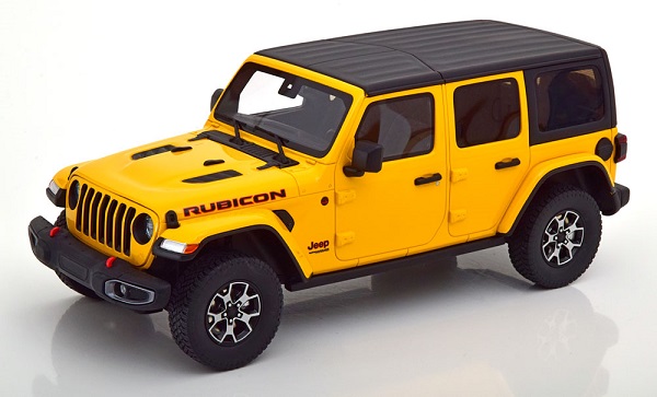 Модель 1:18 Jeep Wrangler Rubicon 2019 yellow/black USA Exclusiv