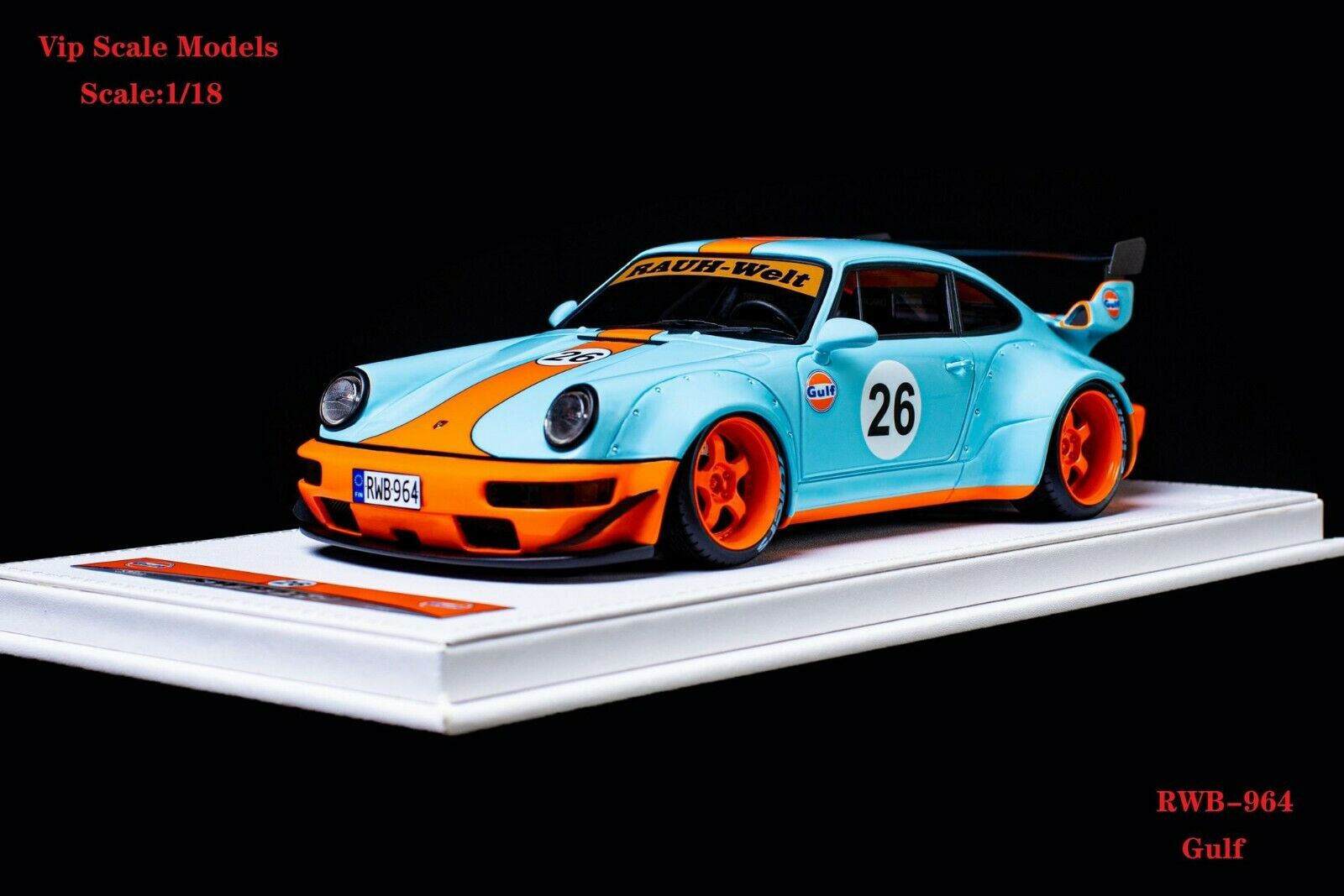 Модель 1:18 Porsche 964 RWB №26 «Gulf» Racing Version (L.E.99pcs)