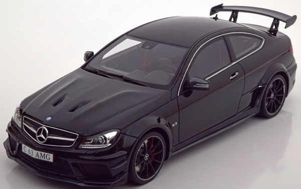 Модель 1:18 Mercedes-Benz C63 AMG Black Series - black (L.E.by Modelissimo)