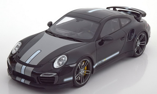 Модель 1:18 Porsche 911 (991) turbo S Techart - black/dark grey