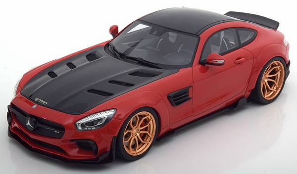 Модель 1:18 Mercedes-AMG GT Prior Design - red/black