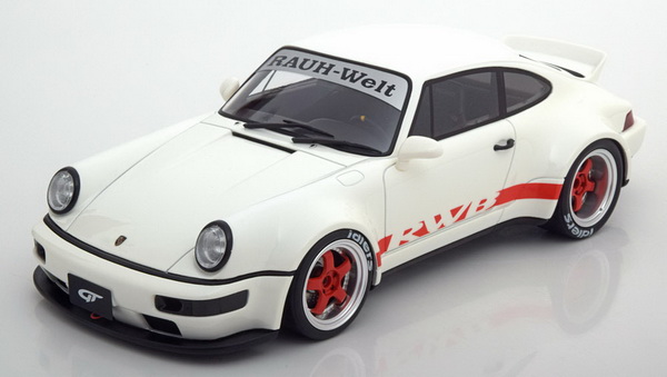 Модель 1:18 Porsche 911 (964) RWB Duck Tail white/red