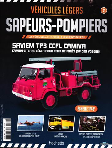 Модель 1:43 Saviem TP3 CCFL Camiva - Camion-citerne Léger pour feux de Forêt (SP Des Vosges) (с журналом)