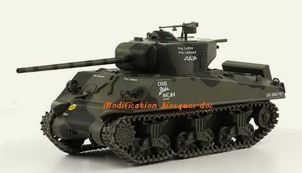 Модель 1:43 Sherman M4A3 (76MM) - серия «Chars de Combat de la Seconde Guerre Mondiale» №88 (с журналом)