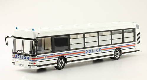 Модель 1:43 RVI (Irisbus) Agora Police - France - серия «Autobus et autocars du Monde» №100 (без журнала)