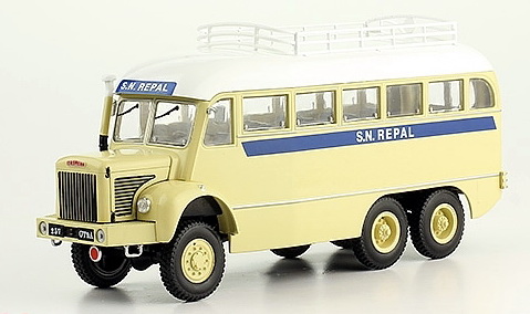 Модель 1:43 Berliet GBC 8 M 6x6, Car Saharien - серия «Les Camions Berliet» №29 (с журналом)