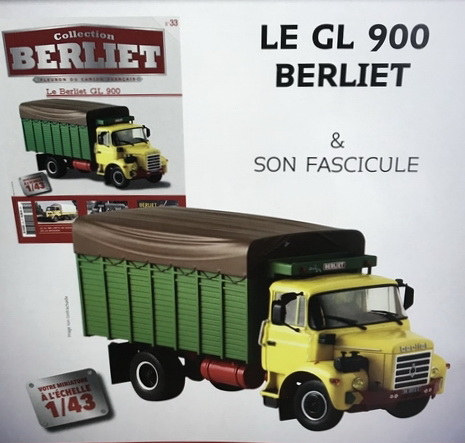 Berliet GL 900 - серия «Les Camions Berliet» №33 (без журнала) G111A033 Модель 1:43