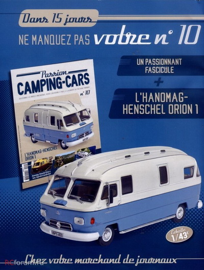 Hanomag-Heinschel Orion 1 - серия «Collection Camping-Cars» №10 (с журналом) M4129-10 Модель 1:43