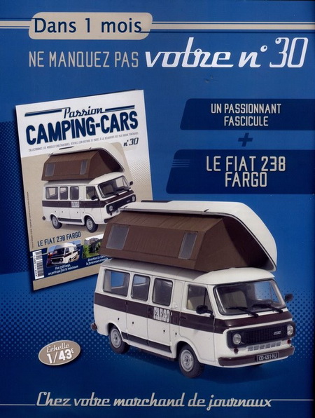 fiat 238 fargo - 1981 - серия «collection camping-cars» №30 (с журналом) M4129-30 Модель 1:43