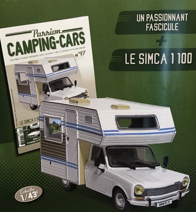 Модель 1:43 Simca 1100 Camping-Car International - серия «Collection Camping-Cars» №47 (с журналом)
