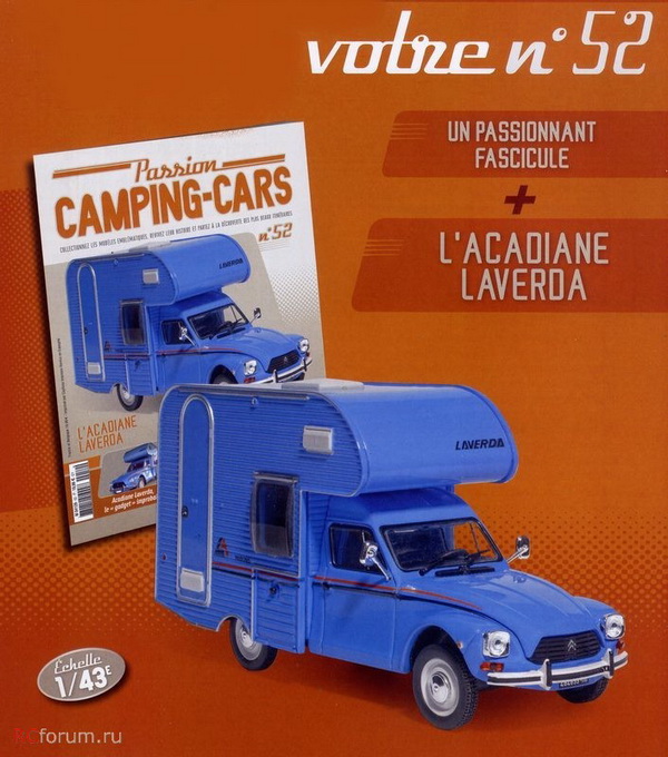 Модель 1:43 Citroen Acadiane Laverda - серия «Collection Camping-Cars» №52 (с журналом)