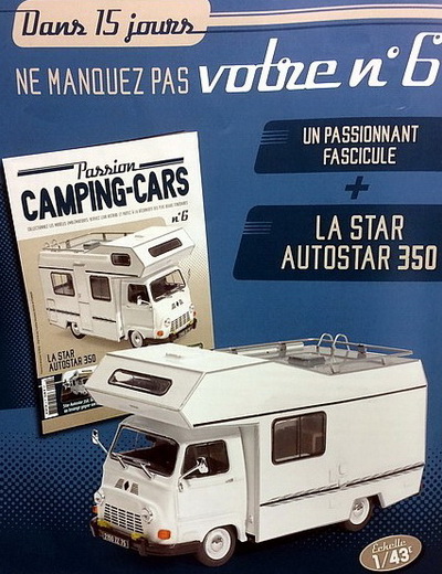 Модель 1:43 Renault Estafette Autostar 350 - серия «Collection Camping-Cars» №6 (с журналом)