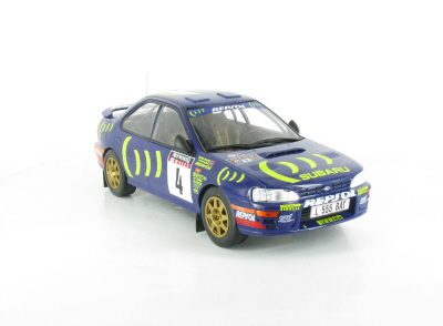 Модель 1:18 Subaru Impreza №4 «555» (Colin McRae) - серия «Collection Les Plus Grandes Voitures de Rallye» №3 (с журналом)