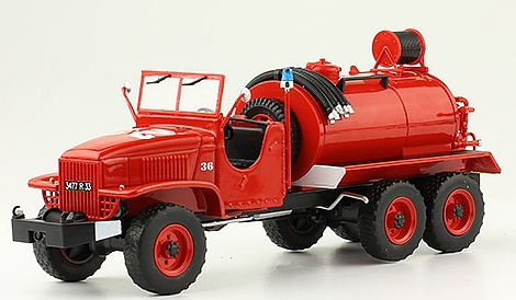 Camion-citerne pour feux de forêts lourds GMC CCKW 353 Citerne ronde M6799-110 Модель 1:43