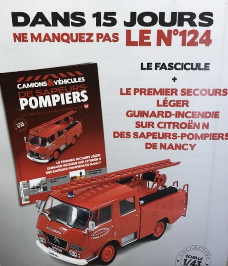 Модель 1:43 Citroen 350 N Premier-secours léger Guinard-Incendie (без журнала)