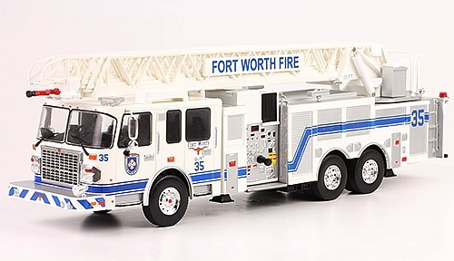 Модель 1:43 L'Echelle de 105'RM Smeal-Spartan de Fort Worth Fire - white/blue