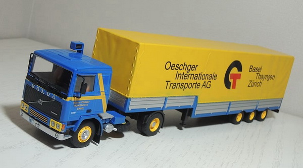 volvo f12 (1977-1993) oeschger internationale transporte ag - серия «semi-remorques d'exception» №27 (без журнала) M7815-27 Модель 1:43