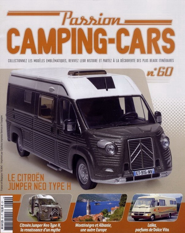 Модель 1:43 Citroen Jumper Neo Type H - серия «Collection Camping-Cars» №60 (с журналом)