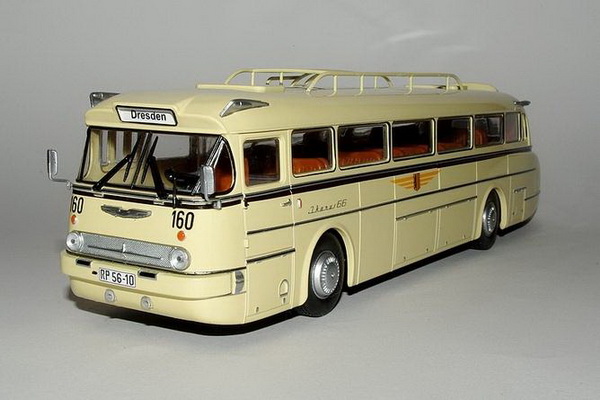 Модель 1:43 Ikarus 66 / Икарус 66 - серия «Autobus et autocars du Monde» №17 (без журнала)