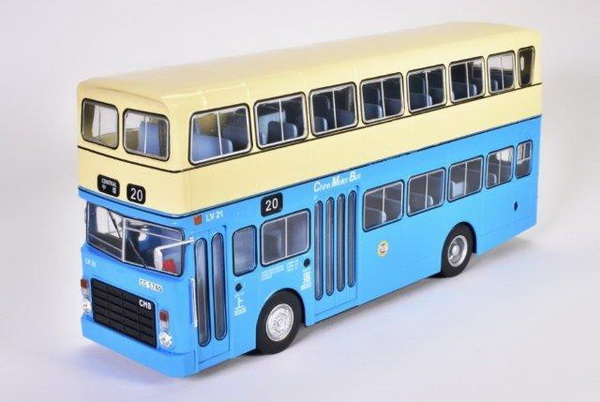 автобус leyland victory mkii hong kong 1978 blue/beige BC030 Модель 1:43