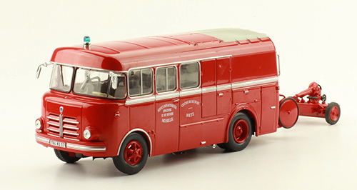 berliet glck metz pompier (fourgon grande puissance) - серия «les camions berliet» №65 (с журналом) M4035-65 Модель 1:43