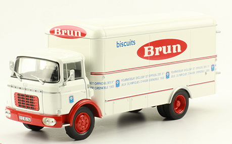 Модель 1:43 Berliet GAK Fourgon - Biscuit Brun - серия «Les Camions Berliet» №68 (с журналом)