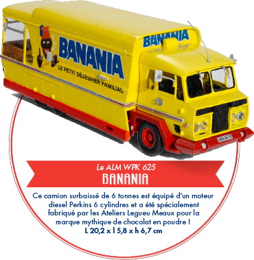 m wpk 625 «banania» - серия «véhicules publicitaires» №2 (с журналом) M8134-2 Модель 1:43