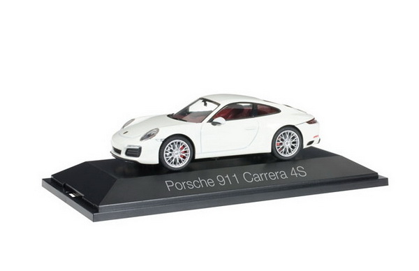 porsche 911 carrera 4 s coupe - white 071048 Модель 1 43