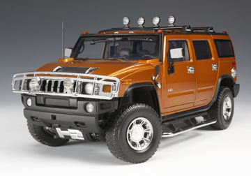 Модель 1:18 Hummer H2 Fusion - orange
