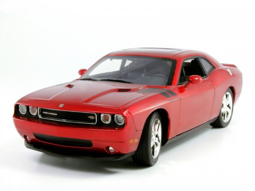 Модель 1:18 Dodge Challenger R/T - red/black