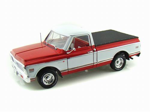chevrolet c-10 cheyenne fleetside pickup - red/white H61-50877 Модель 1:18