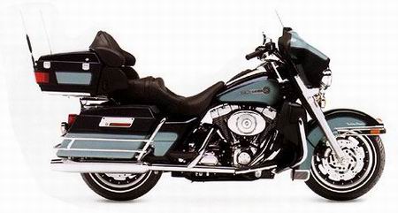 harley-davidson flhtcui ultra classic electra glide motorcycle - 2-tones blue - peace officer H61-81016 Модель 1:12