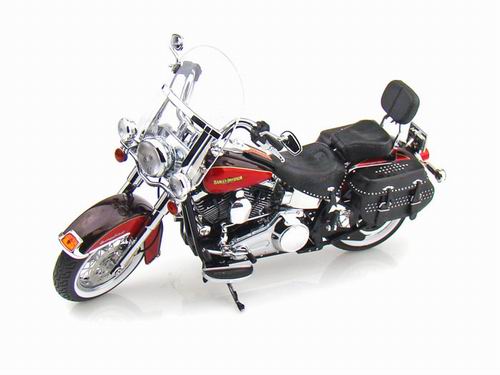 Модель 1:12 Harley-Davidson FLSTC Heritage Softail Classic - Merlot Sunglow/Cherry Red