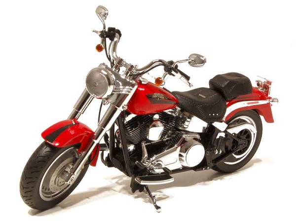 Модель 1:12 Harley-Davidson FLSTF Fat Boy - scarlet red