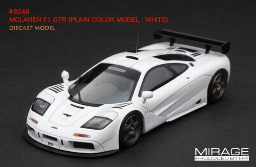 mclaren f1 gtr (plain color model - white ) HPI.8248 Модель 1:43