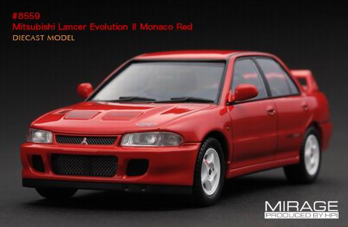Модель 1:43 Mitsubishi Lancer Evo II - monaco red