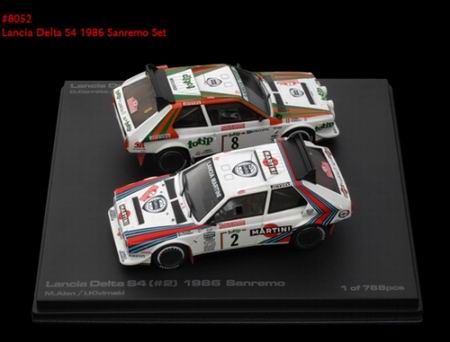 Модель 1:43 Lancia Delta S4 Rally Sanremo Set (2 cars) (Markku Allan Alen - Ilkka Kivimaki / Dario Cerrato - Geppi Cerri)