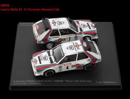 Модель 1:43 Lancia Memorial Set 2X - Delta S4 №4 Rally Tour de Corse, №7 Winner Rallye Monte-Carlo