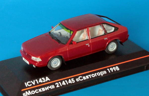 Модель 1:43 «Москвич» 214145 «Святогор» - Красный металлик (серия 50 экз.)