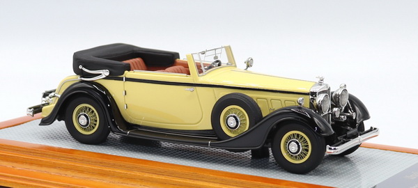Модель 1:43 Horch 780 Sport Cabriolet - 1933 - Original Yellow/Black Opened Car (L.E.40pcs)