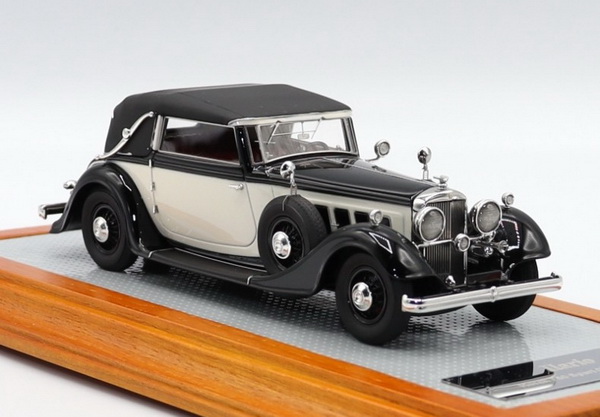 Модель 1:43 Horch 780 Sport Cabriolet - 1933 - Original Closed Car - Beige/Black (L.e. 35 pcs.)