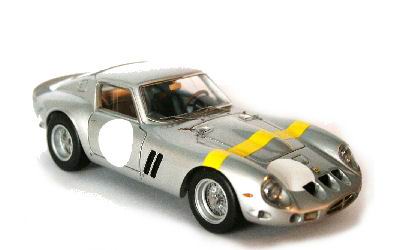 Модель 1:43 Ferrari 250 GTO Ch.№4153GT Actual Car / silver yellow Stripe white circles