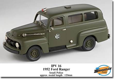 ford ranger «israeli police» - green IPV16 Модель 1:43