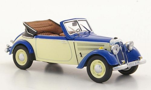 ifa f8 cabrio - blue/cream (l.e.400pcs for modelcarsworld) 179691 Модель 1:43