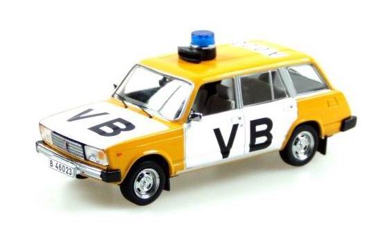 ВАЗ-2104 Полиция Чехословакии / lada vaz-2104 - verejna bezpecnost - yellow/white FOX019 Модель 1:43