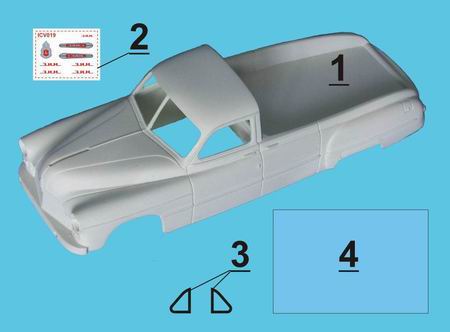 Модель 12 «ЗиМ» катафалк ТрансКит для моделей ist / -12 «zim» funeral car trans kit ICV019TK Модель 1:43
