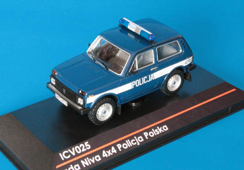 lada «niva» 4x4 (21213) - policja polska (Полиция Польши) (серия 75 экз.) ICV025 Модель 1:43